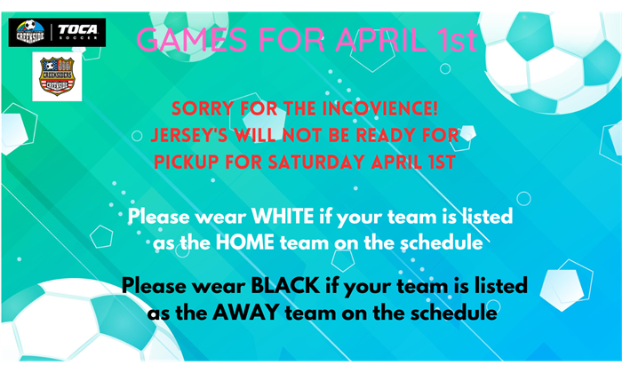 No Creeksiders Jersey's