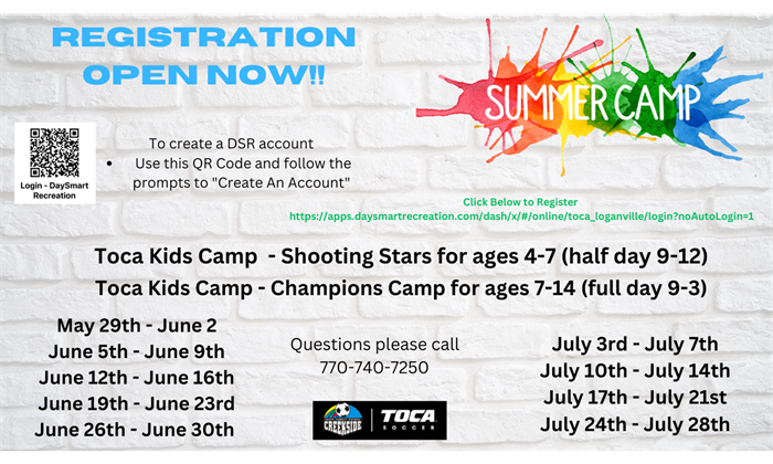 SUMMER CAMPS REGISTRATION